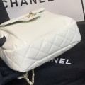 「#10182」Chanel white prismatic chain backpack AS0004#18*16*8cm