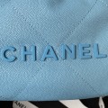 「#10185」Chanel blue mini 22 bag AS3980 19*20*6cm