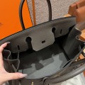 「#4140」 Hermès Pewter Grey Gold Buckle Birkin Bag 30cm