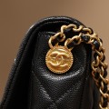 「#10198」Chanel horizontal gold coin square fat man AS3369 13.5*21.5*6.5cm