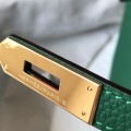 「#4141」Hermès Dark Green Gold Buckle Birkin Bag 30cm