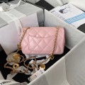 「#10206」Chanel CF metal heart pendant peach heart bag AS3457 14*20*8cm