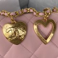 「#10206」Chanel CF metal heart pendant peach heart bag AS3457 14*20*8cm