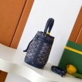 「#6045」Goyard - Navy blue - 8033mini - 12X10X17.5( CM )