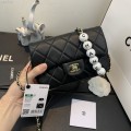 「#10215」Chanel CF pearl bag large mini AS1436 18*13*7cm