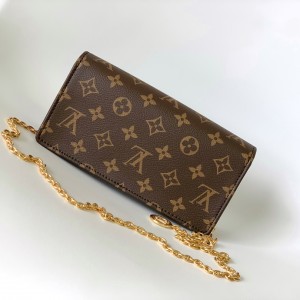 「#0359」Louis Vuitton  Lily Wallet On Chain M82509 20.7 x 10.2 x 3.5