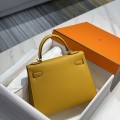 「#4008」 Hermes Amber Yellow Kelly 25cm