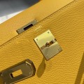 「#4008」 Hermes Amber Yellow Kelly 25cm
