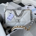 「#10236」Chanel Silver Chain Ohanel Autumn/Winter 19 Bag AS1161 30cm