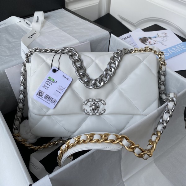 「#10236」Chanel Silver Chain Ohanel Autumn/Winter 19 Bag AS1161 30cm