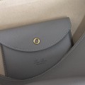 「#7149」Loro pian Extra bag L27 gold buckle - FAN4043 - 16cm*27 cm*10cm - pearl gray