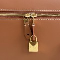 「#7150」Loro pian Extra bag L27 gold buckle - FAN4043 - 16cm*27 cm*10cm - warm brown