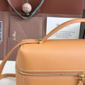 「#7151」Loro pian Extra bag L27 gold buckle - FAN4043 - 16cm*27 cm*10cm - cinnamon orange 「#7151」Loro pian Extra bag L27 gold buckle - FAN4043 - 16cm*27 cm*10cm - cinnamon orange