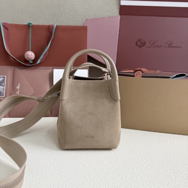 「#7178」Loro pian Bale -FAP3122 - 13cm*13cm*16cm - taupe