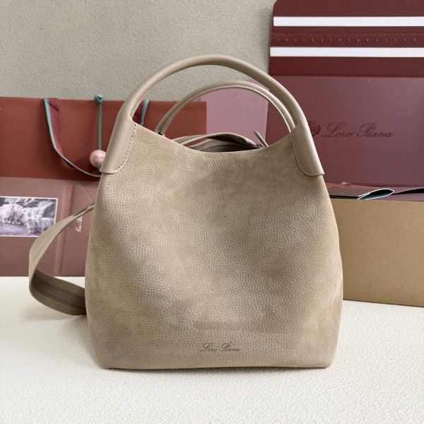 「#7182」Loro pian Bale -FAP6657 - 28cm*36cm*22cm -taupe