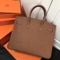 「#4152」 Hermes Golden Brown Silver Buckle Birkin Bag 30cm 「#4152」 Hermes Golden Brown Silver Buckle Birkin Bag 30cm