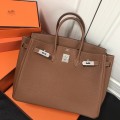 「#4152」 Hermes Golden Brown Silver Buckle Birkin Bag 30cm 「#4152」 Hermes Golden Brown Silver Buckle Birkin Bag 30cm