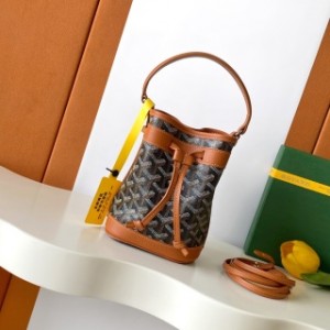 「#6051」Goyard - black and brown - 8033mini - 12X10X17.5( CM )