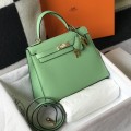 「#4018」 Hermes Avocado Green Kelly 25cm