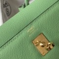 「#4018」 Hermes Avocado Green Kelly 25cm