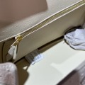 「#4158」 Hermès Milkshake White Ostrich Gold Buckle Birkin Bag 30cm