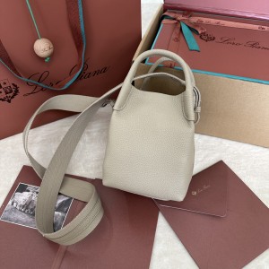 「#7188」Loro pian Bale  - 16cm*14cm*23cm - Light frankincense color