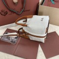 「#7190」Loro pian Bale  - 16cm*14cm*23cm - canvas brown