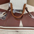 「#7190」Loro pian Bale  - 16cm*14cm*23cm - canvas brown