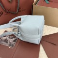 「#7193」Loro pian Bale  - 16cm*14cm*23cm - Light blue beauty color
