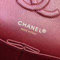 「#10250」Chanel 2018 Big V Red Ball Gold Chain Gold Buckle 25cm AS8023