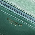 「#10255」Chanel 2018 Big V Green Gold Chain Gold Buckle 20cm AS8500 「#10255」Chanel 2018 Big V Green Gold Chain Gold Buckle 20cm AS8500