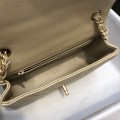 「#10256」Chanel 2018 Big V Beige Gold Chain Gold Buckle 20cm AS5500 「#10256」Chanel 2018 Big V Beige Gold Chain Gold Buckle 20cm AS5500