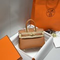 「#4163」 Hermes Golden Brown Gold Buckle Mini Birkin Bag 20cm 「#4163」 Hermes Golden Brown Gold Buckle Mini Birkin Bag 20cm