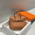 「#4163」 Hermes Golden Brown Gold Buckle Mini Birkin Bag 20cm 「#4163」 Hermes Golden Brown Gold Buckle Mini Birkin Bag 20cm