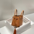 「#4163」 Hermes Golden Brown Gold Buckle Mini Birkin Bag 20cm 「#4163」 Hermes Golden Brown Gold Buckle Mini Birkin Bag 20cm