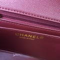 「#10261」Chanel 2018 Big V Red Gold Chain Gold Buckle 20cm AS8500