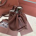 「#7218」Loro pian Extra - 25cm*27cm*14cm - Smoky Caramel
