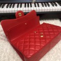「#10284」Chanel red lambskin gold chain with gold buckle AS5212 30cm 「#10284」Chanel red lambskin gold chain with gold buckle AS5212 30cm