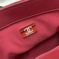 「#10291」Chanel 22/23 Early Spring Resort Collection French Red Velvet AS3450 20cm