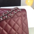 「#10294」Chanel red lambskin silver chain with silver buckle AS5212 30cm 「#10294」Chanel red lambskin silver chain with silver buckle AS5212 30cm