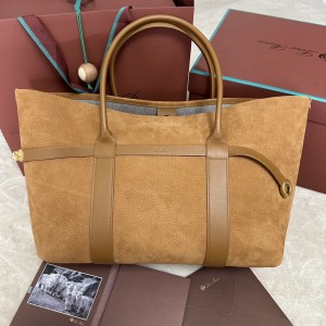 「#7241」Loro pian Ghiera Shopper - 40cm*26cm*18cm- Stylish brown