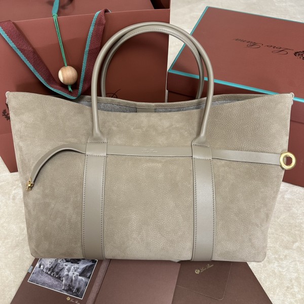 「#7242」Loro pian Ghiera Shopper - 40cm*26cm*18cm- taupe