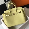 「#4019」 Hermes Chick Yellow Gold Buckle Birkin Bag 25cm