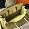 「#4019」 Hermes Chick Yellow Gold Buckle Birkin Bag 25cm