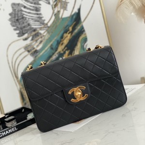 「#10304」Chanel Classic Flap Bag Gold Buckle Gold Chain A88 30*21*8cm