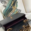 「#10306」Chanel Classic Flap Bag Gold Buckle Gold Chain V Shape A88 30*21*8cm
