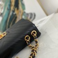 「#10306」Chanel Classic Flap Bag Gold Buckle Gold Chain V Shape A88 30*21*8cm