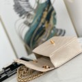 「#10310」 Chanel Classic Flap Bag Apricot Pearlescent Gold Buckle Gold Chain Shape A88 30*21*8cm
