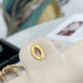 「#10310」 Chanel Classic Flap Bag Apricot Pearlescent Gold Buckle Gold Chain Shape A88 30*21*8cm