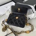 「#10317」Chanel gold coin woc mini small waste bag AP2857 0*12.3*3.2cm